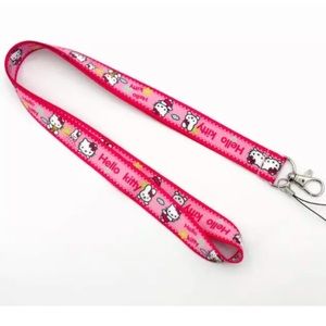 Sanrio Hello Kitty Kawaii Pink Lanyard ID Holder